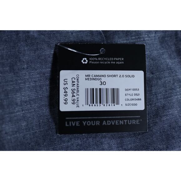 Eddie Bauer Camano Short 2.0 Blue Chambray Size 30 NWT - Picture 8 of 12